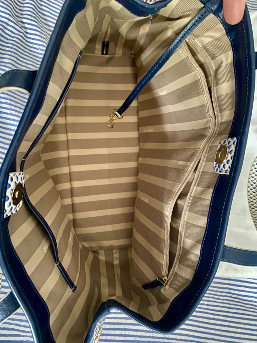 Brahmin Anytime expanded leather tote